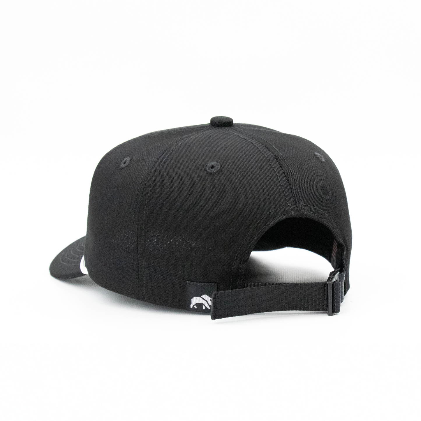 Unstructured Blk/Wht Twill 5-Panel