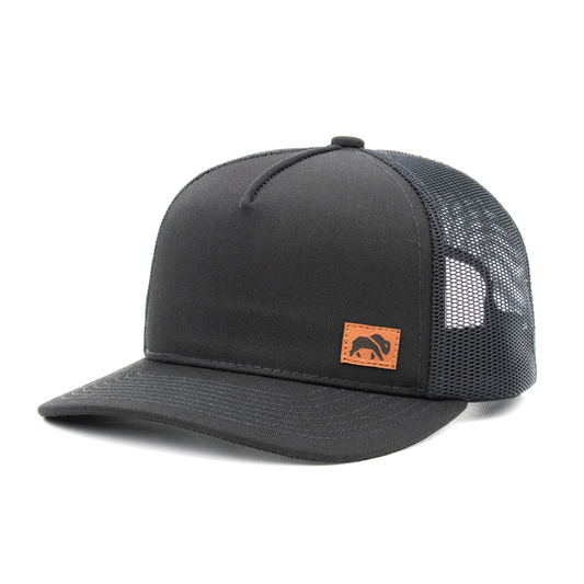 5S-Panel Black Twill/Mesh