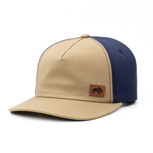 Unstructured Khaki-Navy Twill 5S-Panel