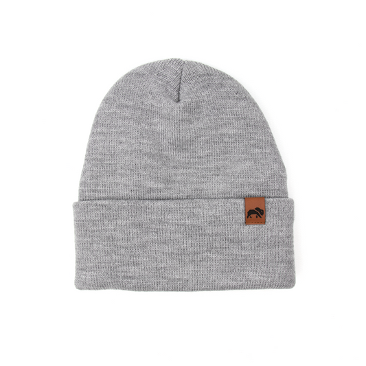 Grey Knit Beanie